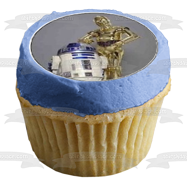 Star Wars Hans Solo Luke Skywalker Darth Vader and Yoda Edible Cupcake Topper Images ABPID05828