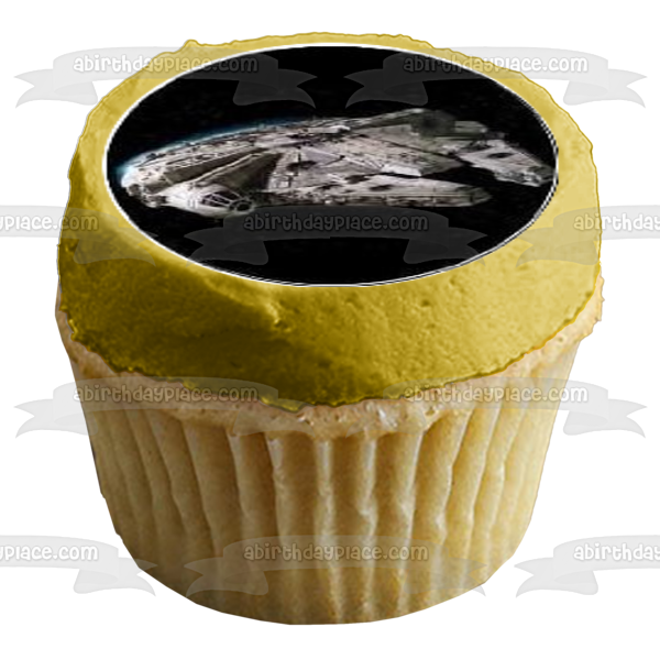 Star Wars Hans Solo Luke Skywalker Darth Vader and Yoda Edible Cupcake Topper Images ABPID05828