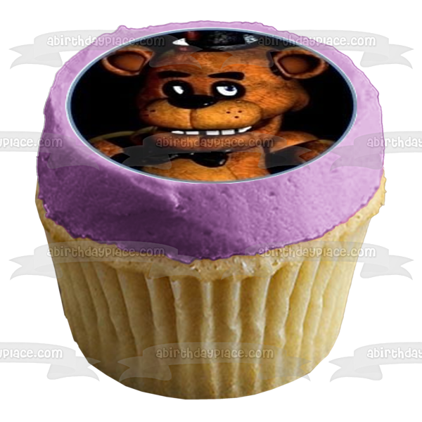 Five Nights at Freddy's Freddy Fazbear Bonnie and Foxy Edible Cupcake Topper Images ABPID05951