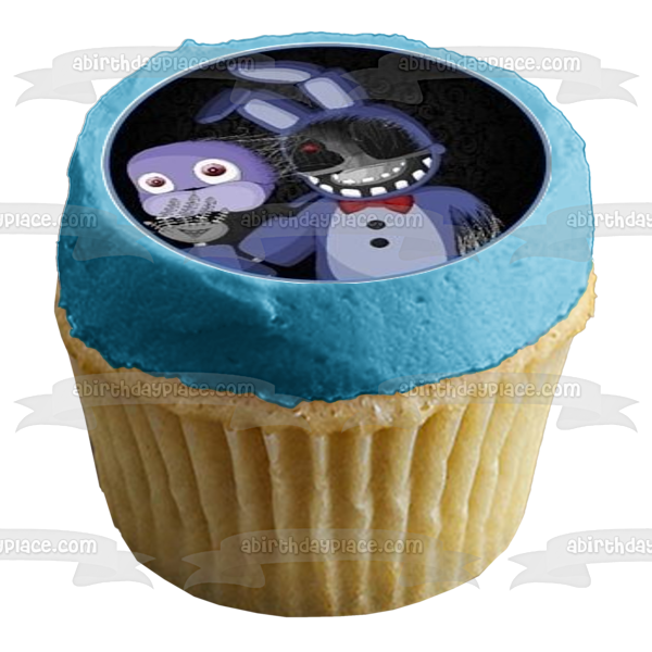 Five Nights at Freddy's Freddy Fazbear Bonnie and Foxy Edible Cupcake Topper Images ABPID05951