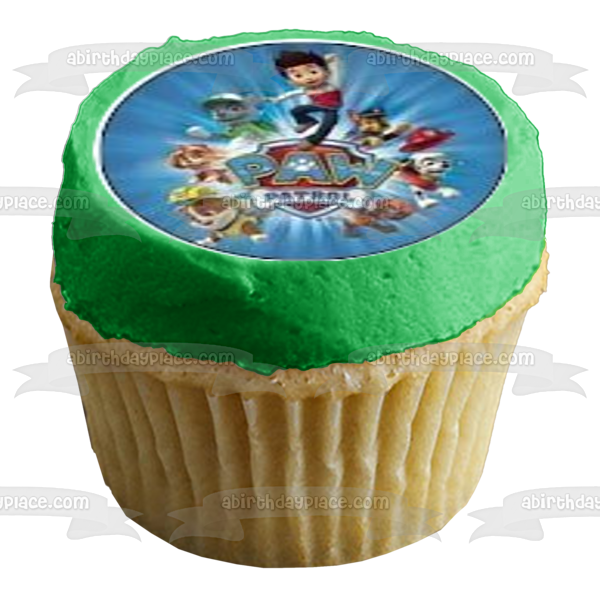 Paw Patrol Chase Everest Tracker Skye Zuma Marshall Rocky and Ryder Edible Cupcake Topper Images ABPID05857