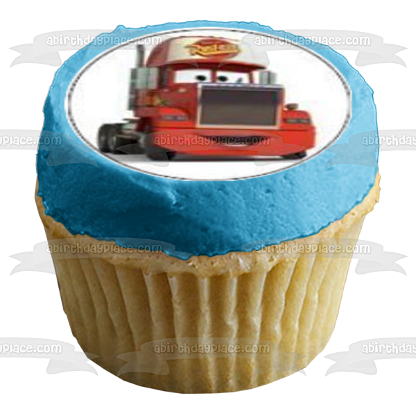 Cars Mater Sir Tow Mater Fillmore y Lightening McQueen Imágenes comestibles para cupcakes ABPID05895 