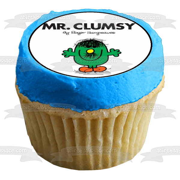 Mr. Men Little Miss Curious Little Miss Giggles Little Miss Tiny and Mr. Bump Edible Cupcake Topper Images ABPID06581