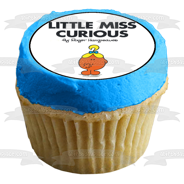 Mr. Men Little Miss Curious Little Miss Giggles Little Miss Tiny and Mr. Bump Edible Cupcake Topper Images ABPID06581