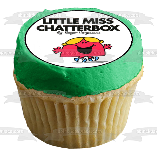 Mr. Men Little Miss Curious Little Miss Giggles Little Miss Tiny and Mr. Bump Edible Cupcake Topper Images ABPID06581