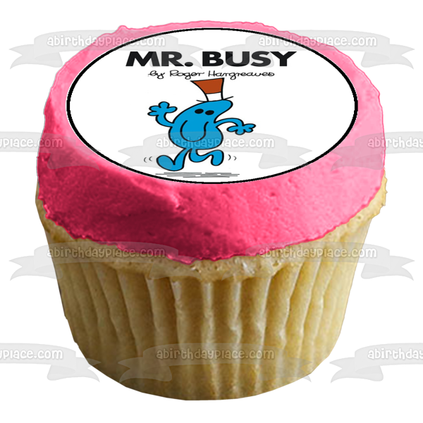 Mr. Men Little Miss Curious Little Miss Giggles Little Miss Tiny and Mr. Bump Edible Cupcake Topper Images ABPID06581