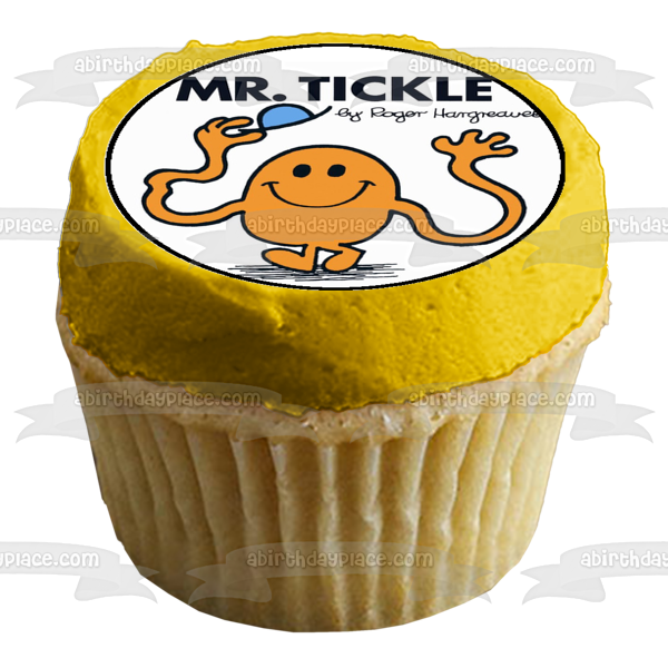 Mr. Men Little Miss Curious Little Miss Giggles Little Miss Tiny and Mr. Bump Edible Cupcake Topper Images ABPID06581