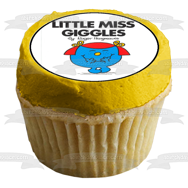 Mr. Men Little Miss Curious Little Miss Giggles Little Miss Tiny and Mr. Bump Edible Cupcake Topper Images ABPID06581