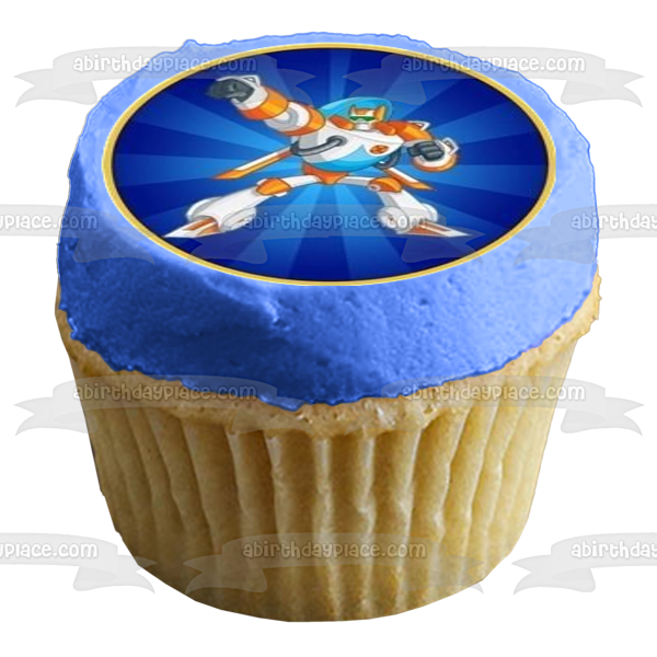 Transformers Rescue Bots Logo Optimus Prime Boulder Blades Quickshadow and Chase Edible Cupcake Topper Images ABPID06199