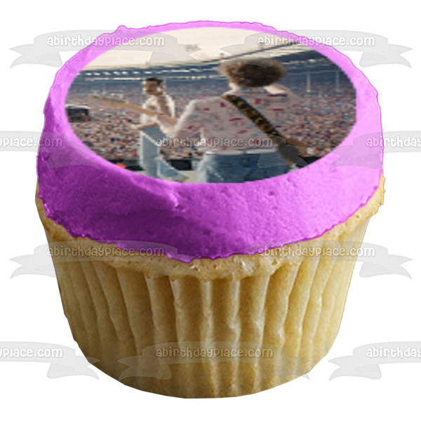 Bohemian Rhapsody Película Freddy Mercury y Roger Taylor Imágenes comestibles para cupcakes ABPID06209 