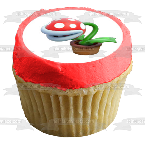 Super Mario Brothers Luigi Yoshi Toad Starman Champiñones y cerezas Imágenes comestibles para cupcakes ABPID06237 