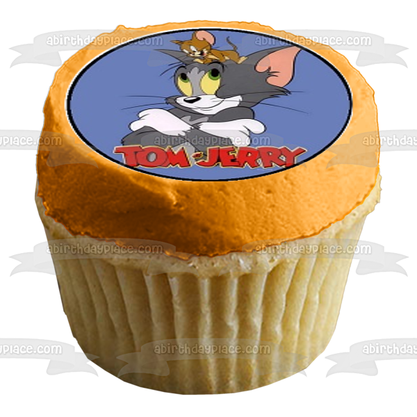 Imágenes de decoración comestible para cupcakes con escenas variadas de Tom y Jerry Tales ABPID06590 