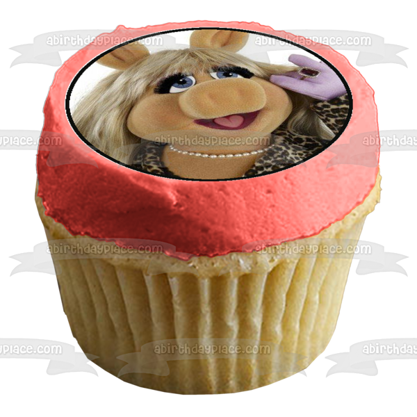 Muppets Kermit Miss Piggy Gonzo Animal and  Fozzy Edible Cupcake Topper Images ABPID06248