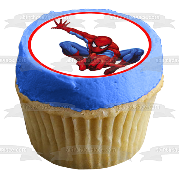 Avengers Spider-Man The Hulk Iron Man Captain America and Thor Edible Cupcake Topper Images ABPID06268