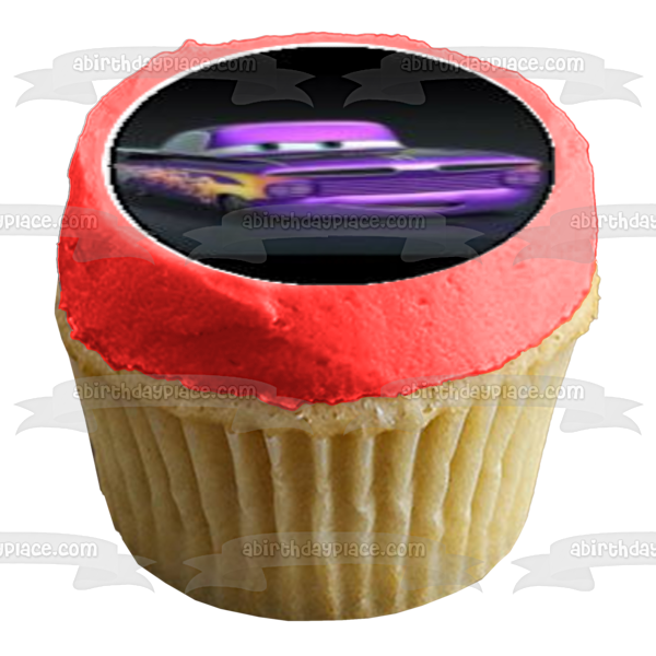 Cars 2 Lightening McQueen Sally Carrera Mater and Holly Shiftwell Edible Cupcake Topper Images ABPID06657