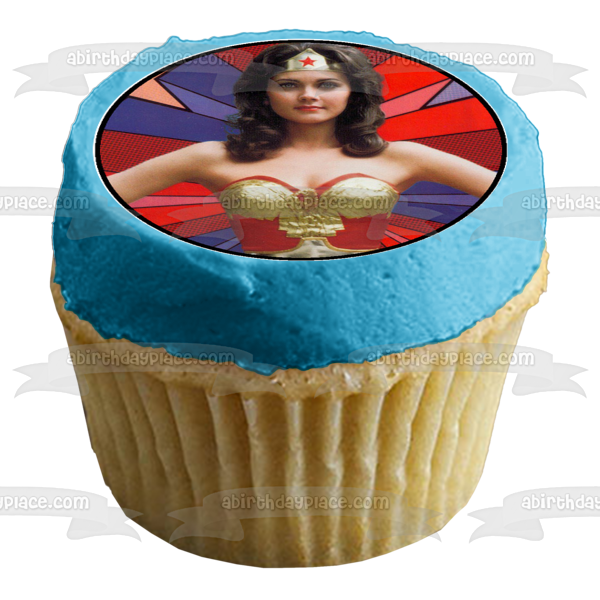 Wonder Woman Assorted Pictures Lifelike and Cartoon Edible Cupcake Topper Images ABPID06658