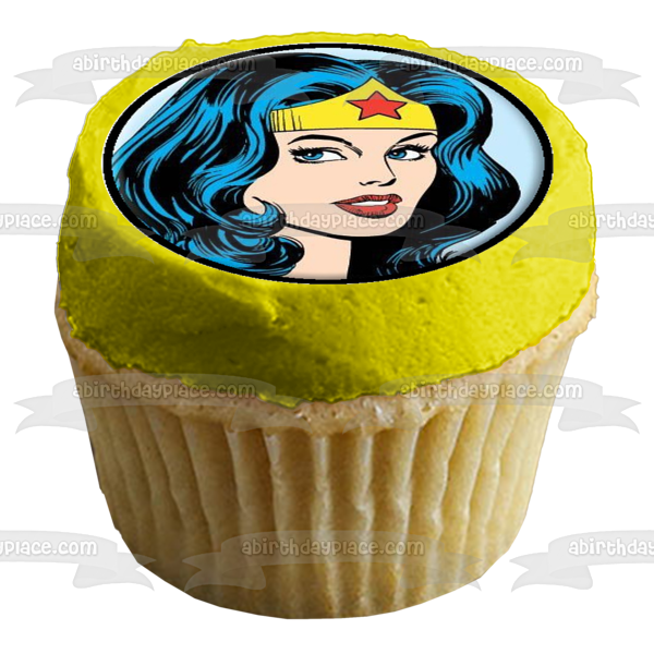 Wonder Woman Assorted Pictures Lifelike and Cartoon Edible Cupcake Topper Images ABPID06658