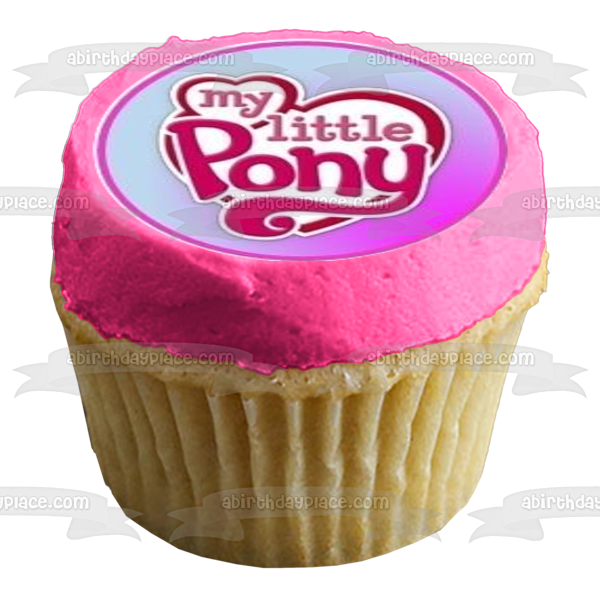 Imágenes comestibles para decoración de cupcakes de My Little Pony Rarity Fluttershy Rainbow Dash y Pinkie Pie ABPID06398 