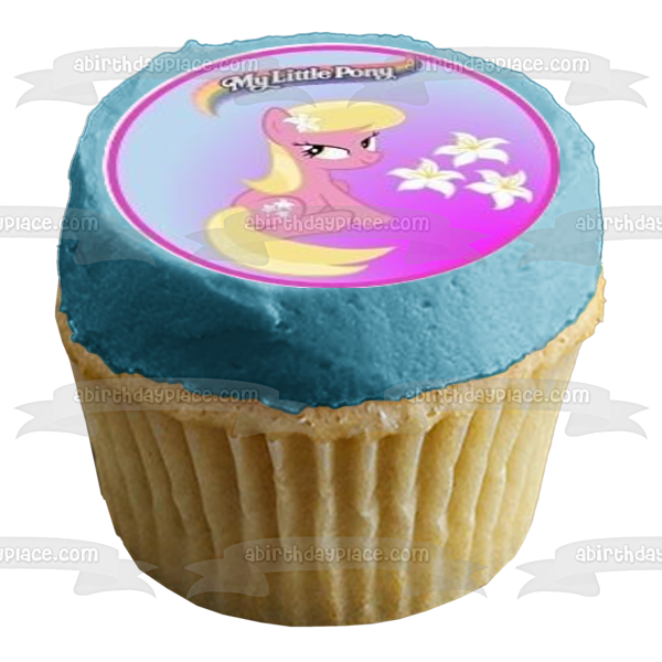 Imágenes comestibles para decoración de cupcakes de My Little Pony Rarity Fluttershy Rainbow Dash y Pinkie Pie ABPID06398 