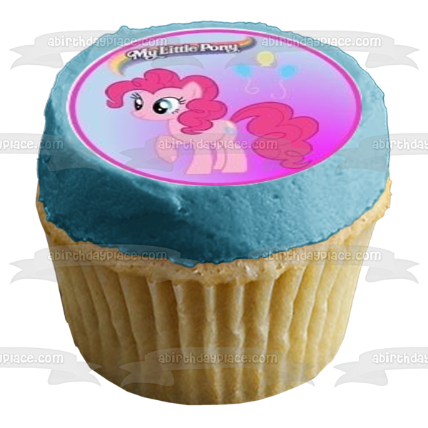 Imágenes comestibles para decoración de cupcakes de My Little Pony Rarity Fluttershy Rainbow Dash y Pinkie Pie ABPID06398 