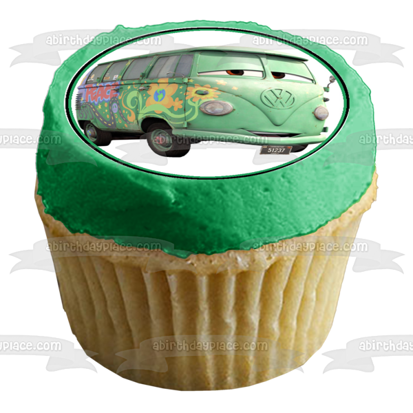 Cars 2 Rayo McQueen Sally Carrera Ramone y Fillmore Imágenes comestibles para cupcakes ABPID06674 