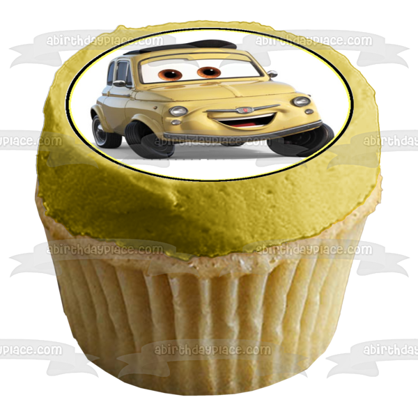 Cars 2 Rayo McQueen Sally Carrera Ramone y Fillmore Imágenes comestibles para cupcakes ABPID06674 