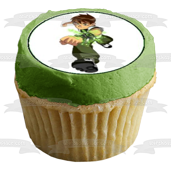 Imágenes de decoración comestible para cupcakes de Ben 10 Ben Prime con fondo blanco ABPID06491 