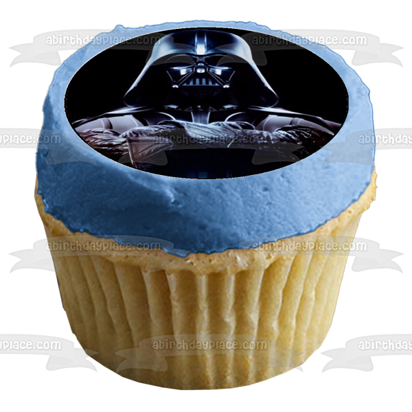 Logotipo de Star Wars Darth Vader Sable de luz y Storm Troopers Imágenes comestibles para cupcakes ABPID06773 