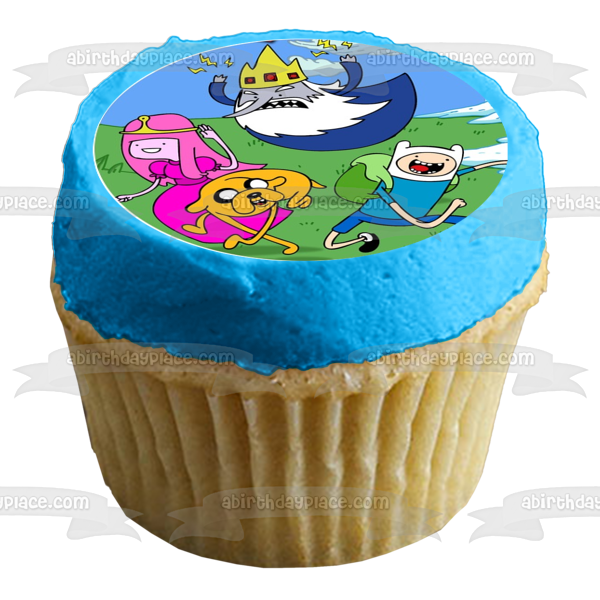 Adventure Time Finn the Human Jake the Dog and Lumpy Space Princess Edible Cupcake Topper Images ABPID06775