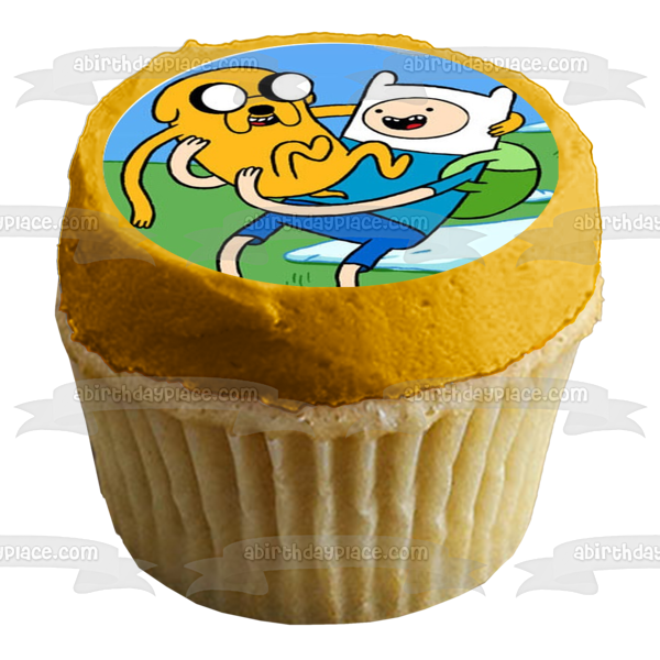 Adventure Time Finn the Human Jake the Dog and Lumpy Space Princess Edible Cupcake Topper Images ABPID06775