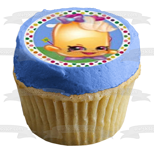 Shopkins D'Lish Donut Cupcake Queen and Twinky Winks Edible Cupcake Topper Images ABPID06777