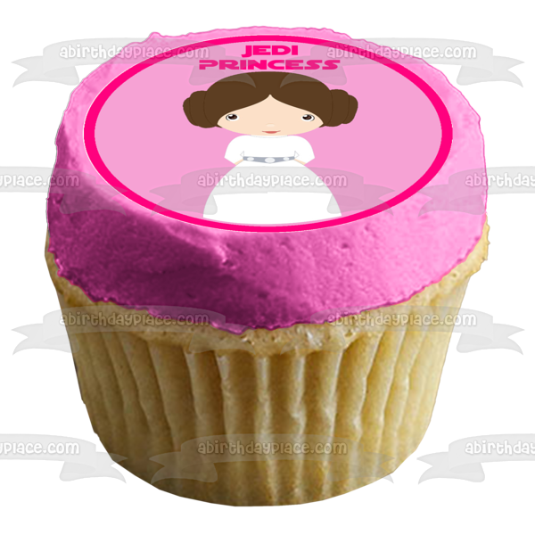 Star Wars Jedi Princess Darth Vader Princess Leia and Anakin Skywalker Edible Cupcake Topper Images ABPID07067