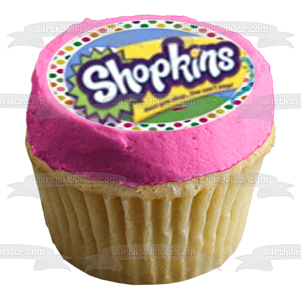 Shopkins D'Lish Donut Cupcake Queen and Twinky Winks Edible Cupcake Topper Images ABPID06777