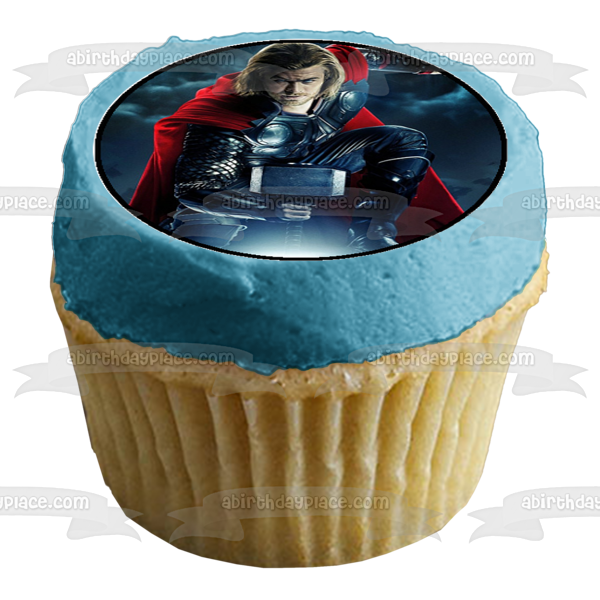 Avengers Captain America The Hulk Iron Man Thor and Black Widow Edible Cupcake Topper Images ABPID07070