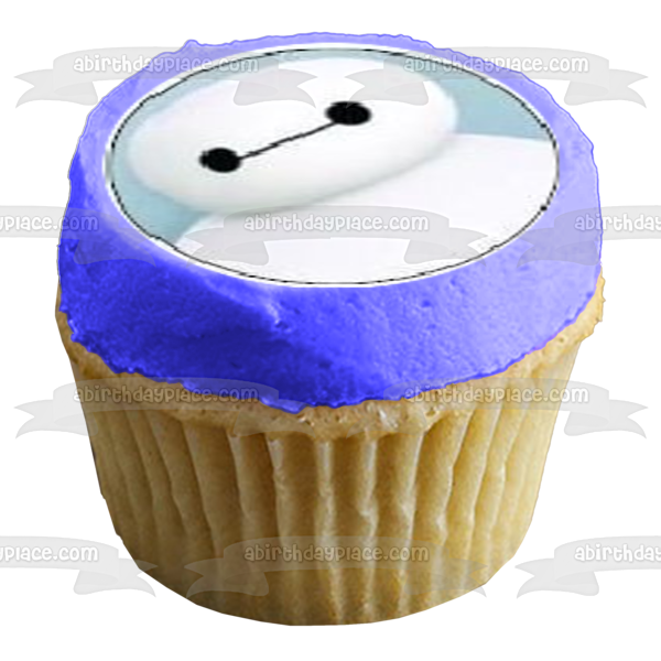 Big Hero 6 Logo Hiro Red Baymax White Baymax Go Go y Honey Lemon Edible Cupcake Topper Imágenes ABPID06978 