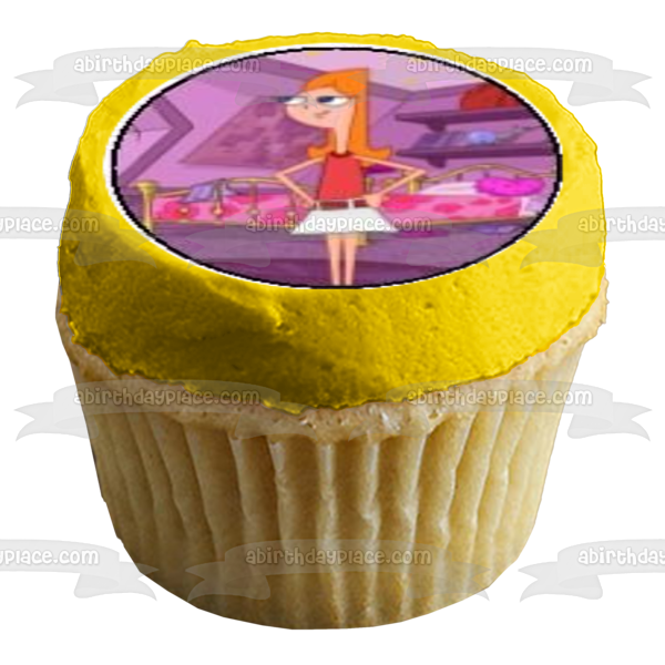 Phineas y Ferb Phineas Flynn Ferb Fletcher Perry el ornitorrinco y Candace Flynn Imágenes comestibles para cupcakes ABPID07468 