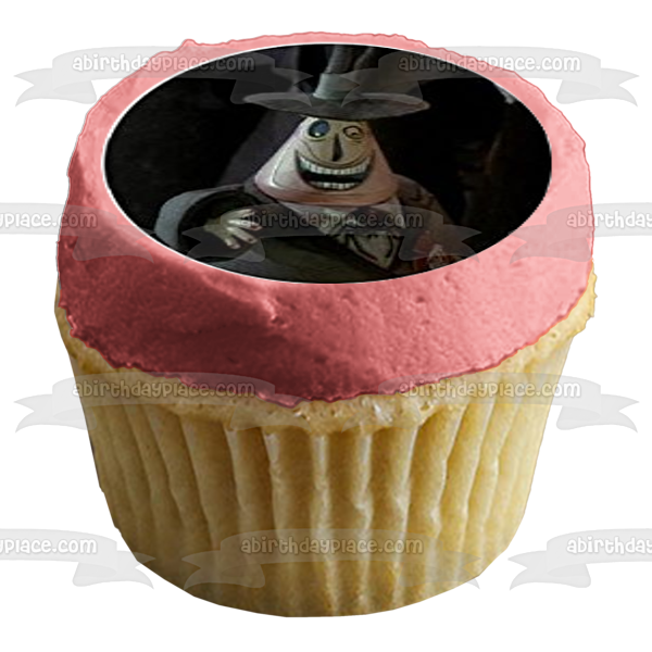 Pesadilla antes de Navidad Jack Skellington Oogie Boogie y Sally Imágenes comestibles para cupcakes ABPID07178 