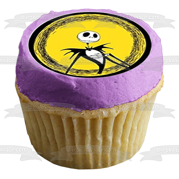 Pesadilla antes de Navidad Jack Skellington Oogie Boogie y Sally Imágenes comestibles para cupcakes ABPID07178 