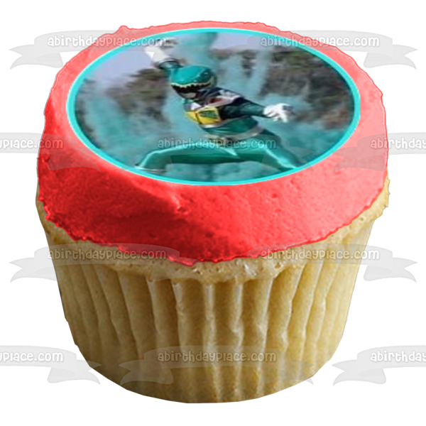 Power Rangers Dino Charge Logo Red Ranger Tyler Black Ranger Chase Blue Ranger Koda Pink Ranger Shelby Gold Ranger Sir Ivan Green Ranger Riley y Purple Ranger Kendall Imágenes comestibles para cupcakes ABPID07539