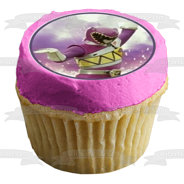 Power Rangers Dino Charge Logo Red Ranger Tyler Black Ranger Chase Blue Ranger Koda Pink Ranger Shelby Gold Ranger Sir Ivan Green Ranger Riley y Purple Ranger Kendall Imágenes comestibles para cupcakes ABPID07539