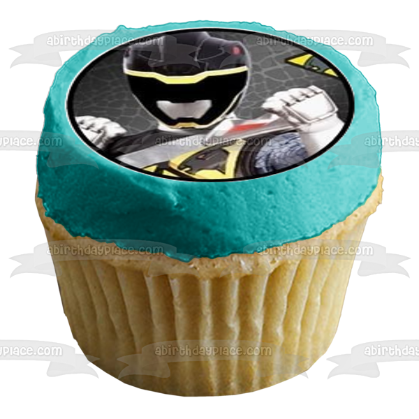 Power Rangers Dino Charge Logo Red Ranger Tyler Black Ranger Chase Blue Ranger Koda Pink Ranger Shelby Gold Ranger Sir Ivan Green Ranger Riley y Purple Ranger Kendall Imágenes comestibles para cupcakes ABPID07539