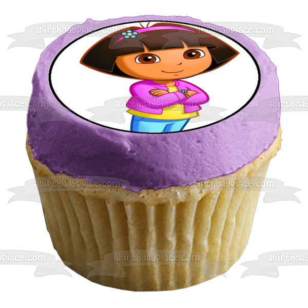 Dora the Explorer Boots Swiper Backpack and Tico Edible Cupcake Topper Images ABPID07180