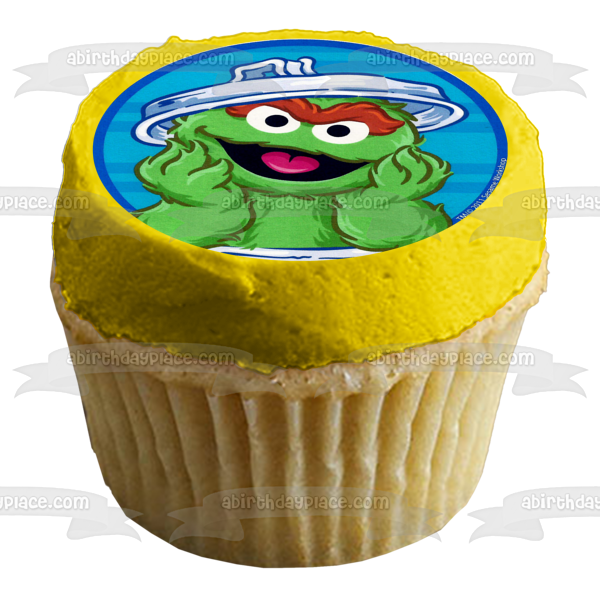 Sesame Street Elmo Bert Oscar the Grouch Cookie Monster Ernie and Abby Cadabby Edible Cupcake Topper Images ABPID07239