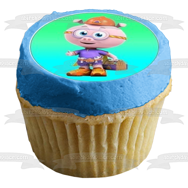 Super Why Feliz cumpleaños pastel piñata Whyatt cerdo y princesa guisante comestible Cupcake Topper imágenes ABPID07671 