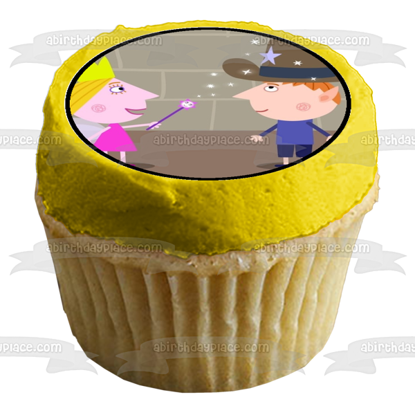 Ben and Holly King Thistle Gaston and Toy Robot Edible Cupcake Topper Images ABPID07316