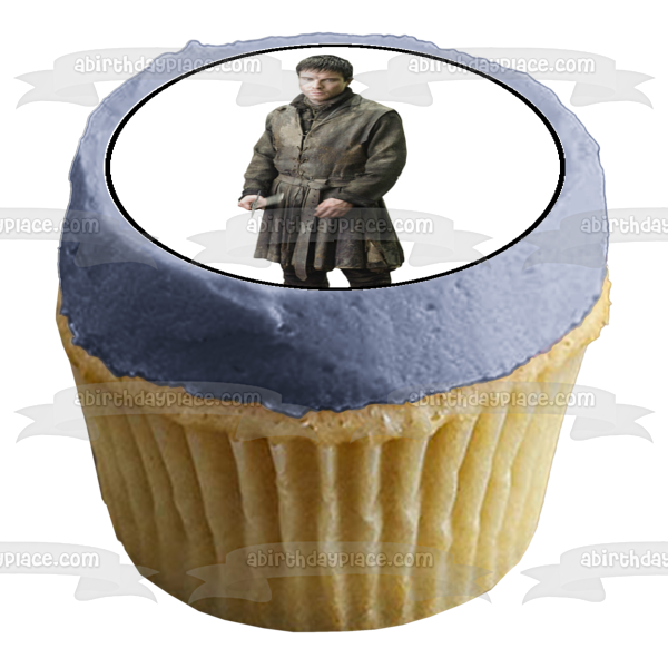 Game of Thrones Logo Daenerys Targaryen Jon Snow Tyrion Lannister and Bronn Edible Cupcake Topper Images ABPID07752