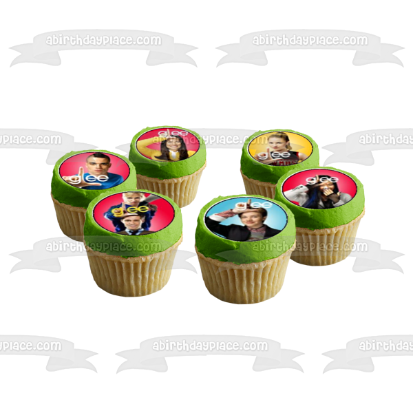 Glee Kurt Hummel Santana Lopez Mercedes Jones Finn Hudson and Puck Loser Fingers Edible Cupcake Topper Images ABPID08219