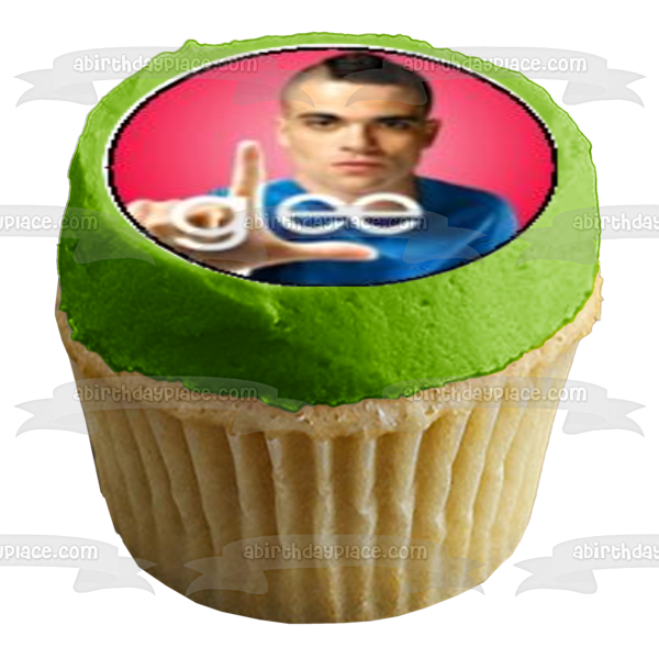 Glee Kurt Hummel Santana López Mercedes Jones Finn Hudson y Puck Loser Fingers Imágenes comestibles para cupcakes ABPID08219 