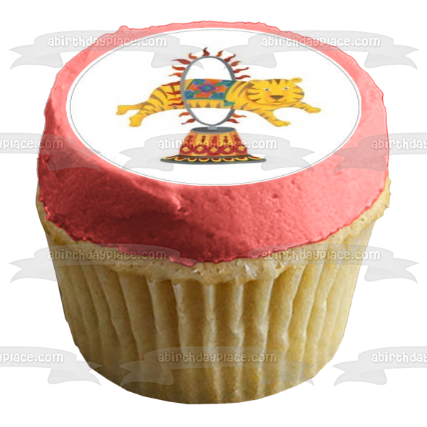 Circus Show Jumping Lion Juggling Elephant Cheerleader Bear Edible Cupcake Topper Images ABPID08303