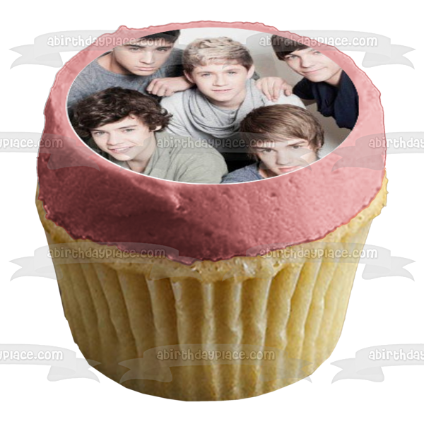 One Direction Niall Horan Liam Payne Harry Styles Louis Tomlinsonband Zayn Malik Imágenes comestibles para cupcakes ABPID08314 